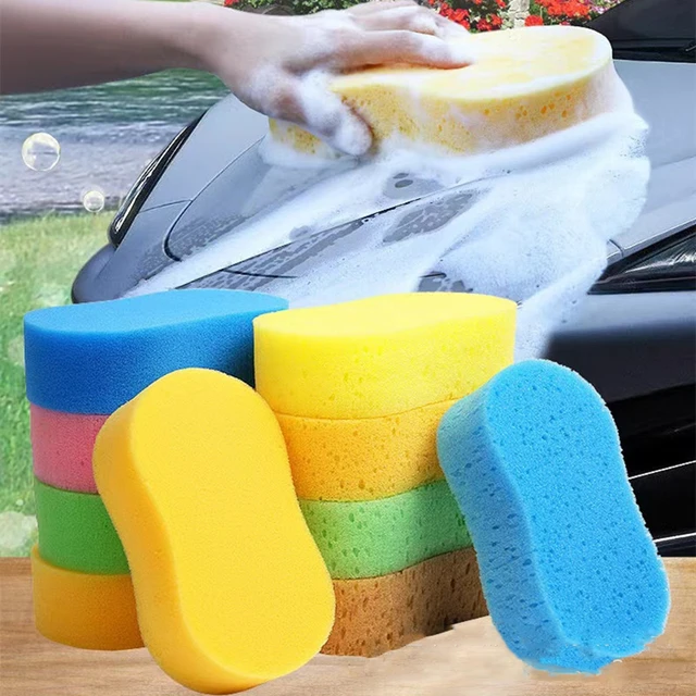 2 Large Car Wash Foam Sponges Extra Absorbent Expanding Compress
