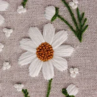 1PCS Embroidery Kit Flower Pattern Cross Stitch DIY Needlework Kit Tools Beginner Embroidery Starter Set For Handicraft Lover 5