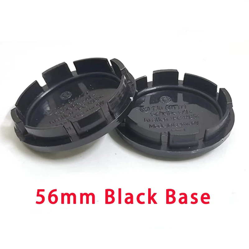 4Pcs/Set 56mm 65mm Balck Green Wheel Center Cap Badge Rim Tire Cover For Octavia 2 Refit Car Styling Accessories