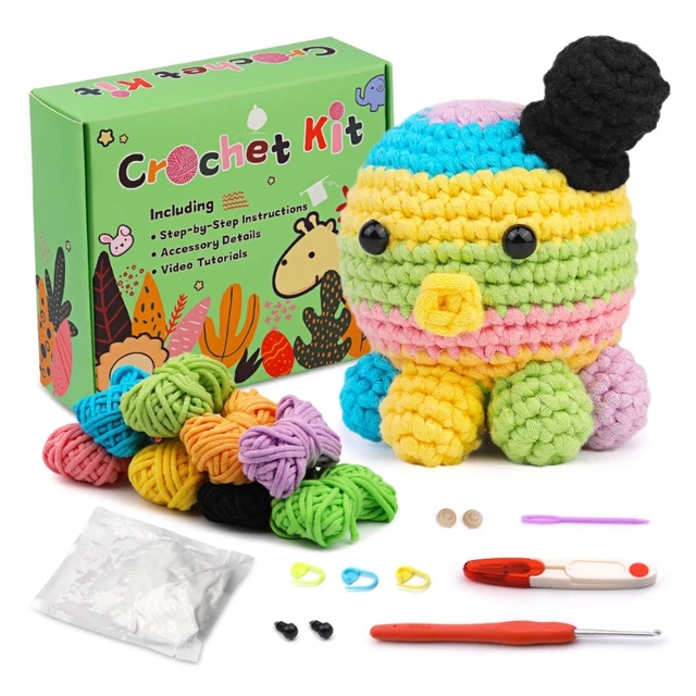 Crochet Kit For Beginners Crochet Animals Kit With Step-By-Step Video  Tutorials Crochet Kits For Adults And Kids - AliExpress