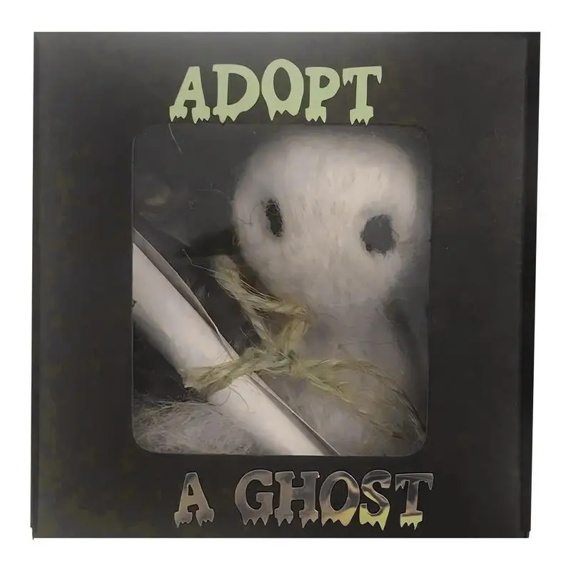 

Миниатюрная кукла-призрак из фетра с крошечным спутником-прокруткой, кукла-призрак в коробке, подарок для создания призрачных историй, спутанных фильмов