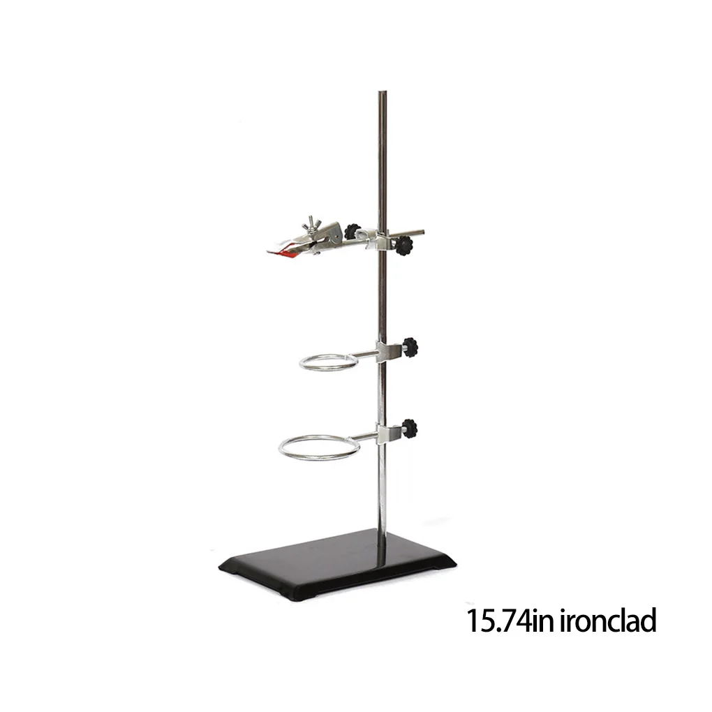 실험실 레토르트 스탠드 전문 세척 가능 대학 과학 교육 실험 지지대, 교육 용품, 50cm, 1 세트