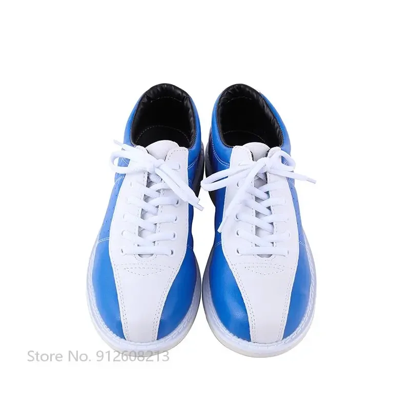 Men Women Professional Bowling Shoes PU Breathable Bowling Sneakers Unisex Right-hand Anti-skid Outsole Training Footwear 34-47