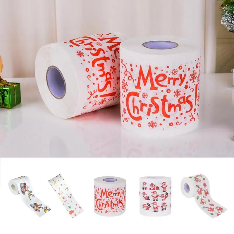 Rouleau de Papier de Soie Essuie-tout Festif, Décorations de Noël, Père Noël,  Chambre, Papier Toilette, Décor Arts Artisanat Mignon, 5 Styles - AliExpress