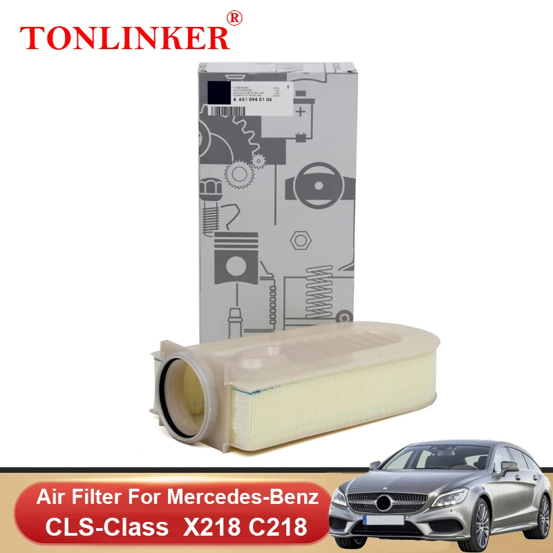 

Воздушный фильтр TONLINKER A6510940104 для Mercedes Benz CLS Class C218 X218 2014-2017 250CDI 250d 250 BlueTEC 4matic, автомобильные аксессуары