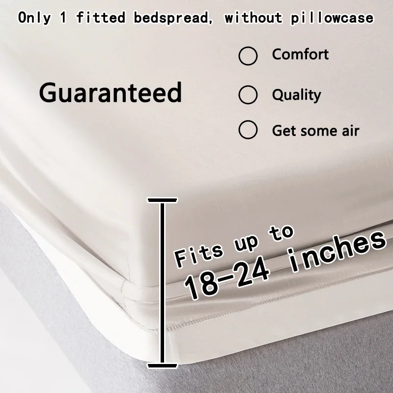 1 ultra deep pocket bed sheet, bedroom pure white matte bed sheet, soft and breathable bedding (suitable for 45-60cm mattresses) 6