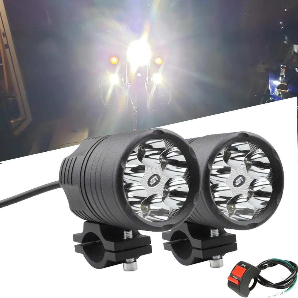 Additional Motorcycle Spotlights Headlight Fog Lights Led For Honda