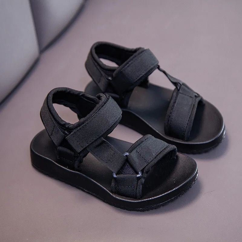 Size 21-36 Children Boys Sandals Casual Breathable Open Toeboy Beach Shoes Rubber School Sandals