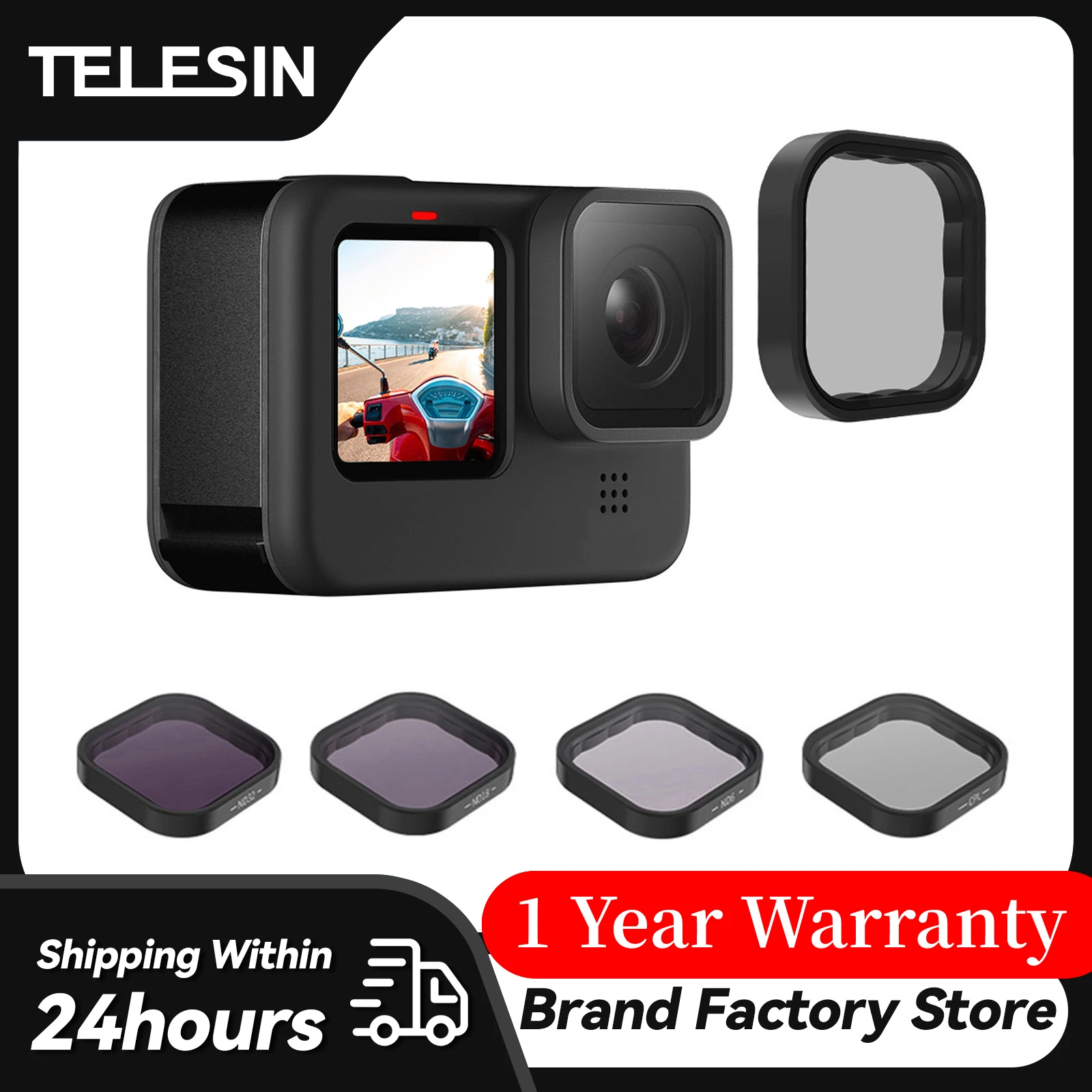 

Набор фильтров для объектива TELESIN ND8 ND16 ND32 CPL рамка из алюминиевого сплава для детской 10 11 черной экшн-камеры ND CPL объектив