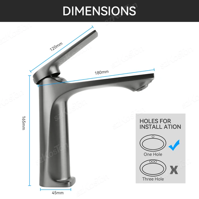 แกนทองเหลืองก๊อกน้ำซิงค์ห้องน้ำแบบทันสมัยจับเดี่ยวติดตั้งบนดาดฟ้าอ่างล่างหน้าก๊อกน้ำร้อนและเย็น 6 แกนทองเหลืองก๊อกน้ำซิงค์ห้องน้ำแบบทันสมัยจับเดี่ยวติดตั้งบนดาดฟ้าอ่างล่างหน้าก๊อกน้ำร้อนและเย็น 6