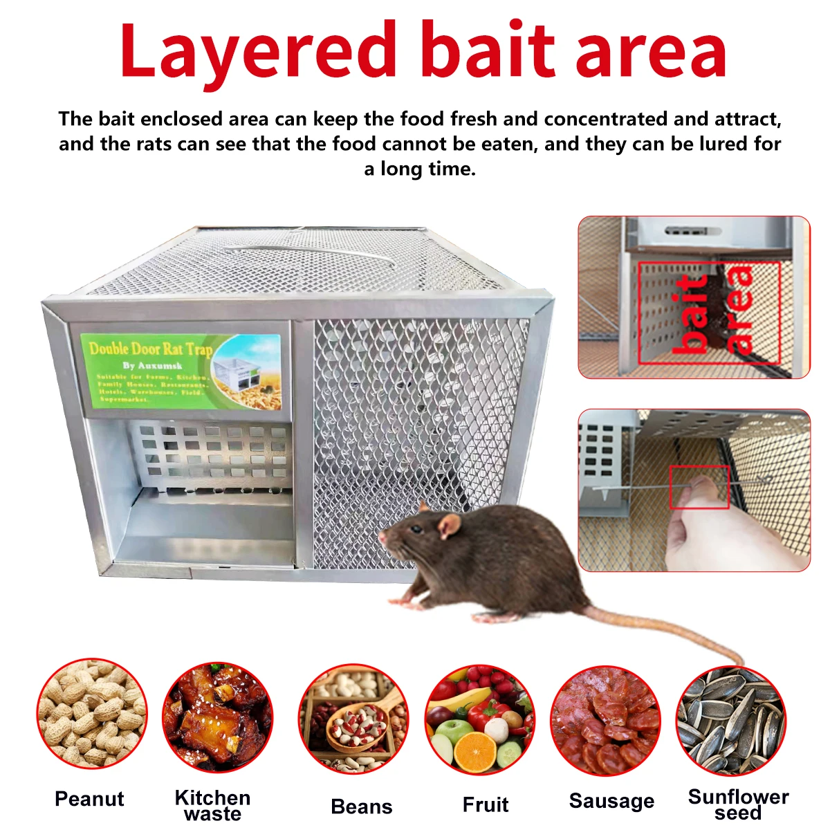 High Sensitive & Effective & Reusable Rat mice mouse Trap Cage for  Continuous Catching/ Pest Control - AliExpress