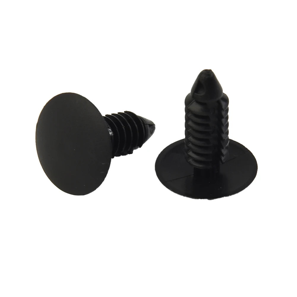 

7mm Hole Size Set of 4 Black Bumper Plugs Clip for Front License Plate Holes Easily Paintable and Practical to Use