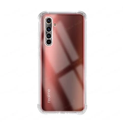 Shockproof Airbag Full Protection TPU Soft Phone Case - Durable Protective Cover - Realme X50 Pro 5G (Transparent)