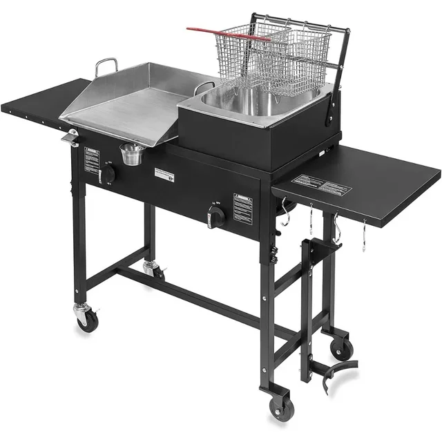 Portable Gas Grill Deep Fryers Buy Bioexcel SS22 Two-Tank