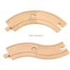 New Wooden Train Track Beech Wooden Train Railway Tracks Accessories Fit for Biro Wood Tracks Educational Toys for Kids Gi 4