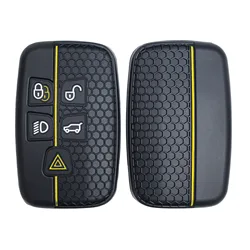 Silicone Car Key Protective Cover Accessory (Black yellow)