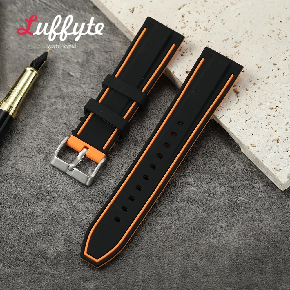 Colorful Soft Silicone Quick Release Watchband - Universal Replacement Bracelet Strap