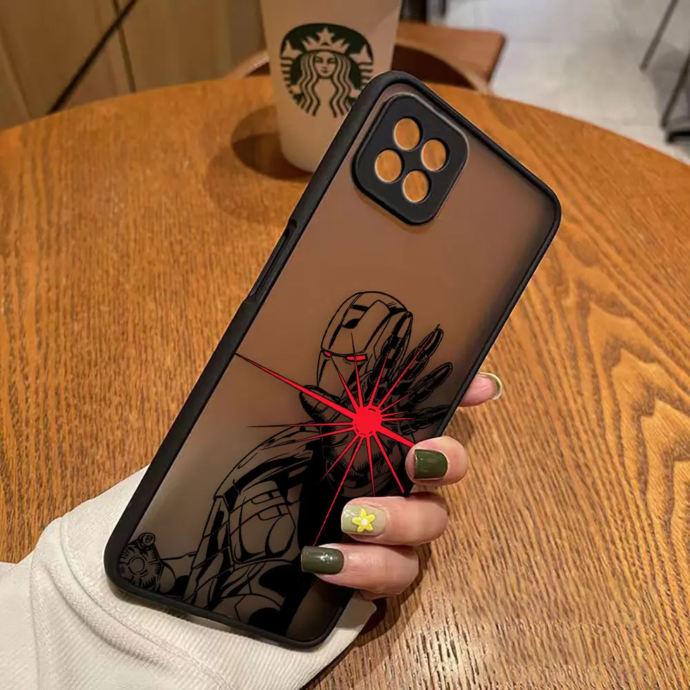 Caso mate para OPPO A97 A96 A95 A94 A93 A92 A92S A78 A74 A73 A72 A57 A55 A54 A53 A17 A16 4G 5G Funda Marvel Lron Man Comics
