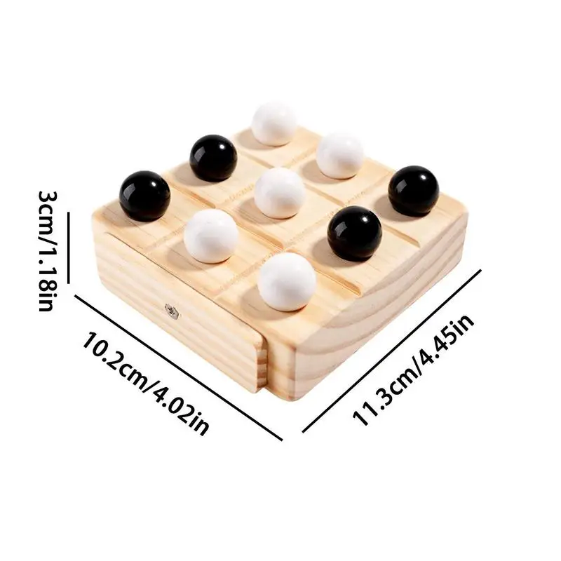 Xo Game 3 In A Row Game Fun Games Strategy Brain Puzzle Coffee Table Decor Interactive Board Game For Kids Adults