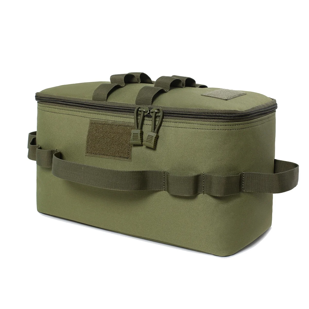 

Outdoor Camping Storage Bag Gas Stove Canister Pot Carry Bag Picnic Bag Cookware Utensils Organizer Green