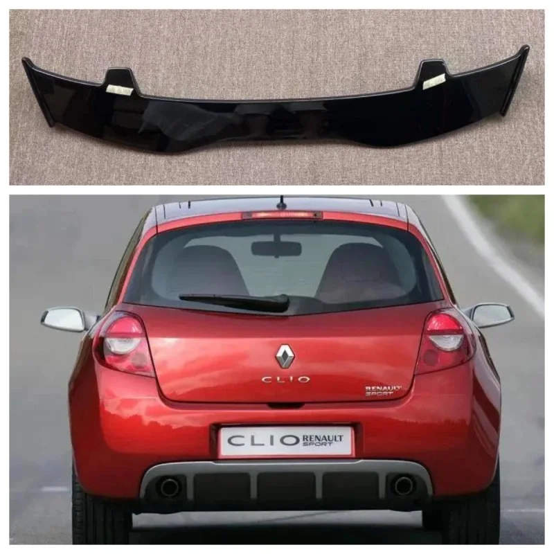 Sayap Atap Belakang Per Renault Clio 3 Rs Sport Lip Spoiler 2006 2007 2008 2009 2010 2011 2012 Abs Plastik Karbon Terlibat
