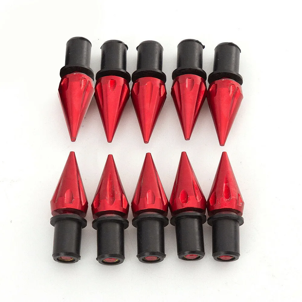 

CNC Spike Bolts Windscreen Fairings License Plate M5 5mm Motorcycle Universal 10PCS Aluminum Practical Quality