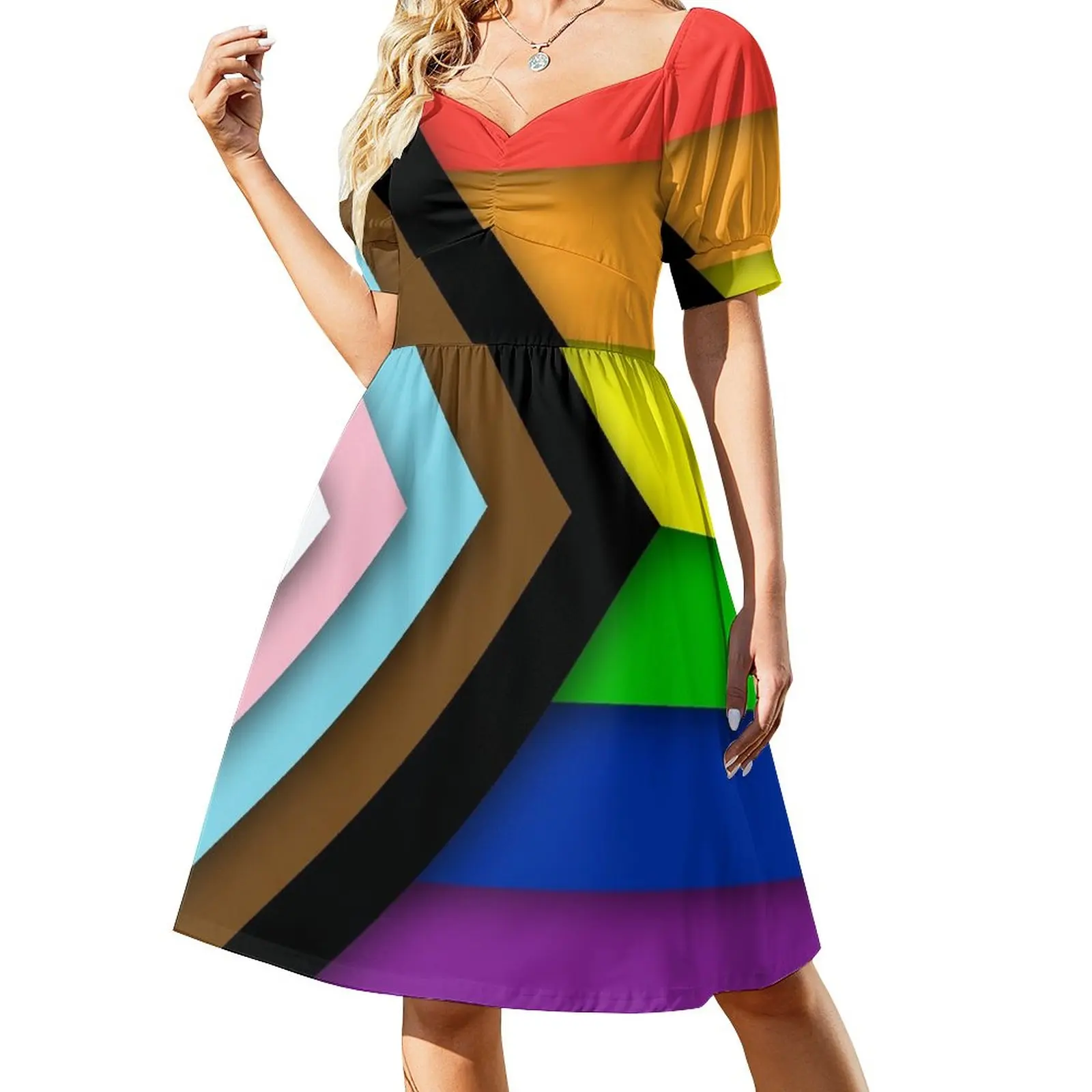

Progress Pride Flag Dress bandage dress elegant dresses for women