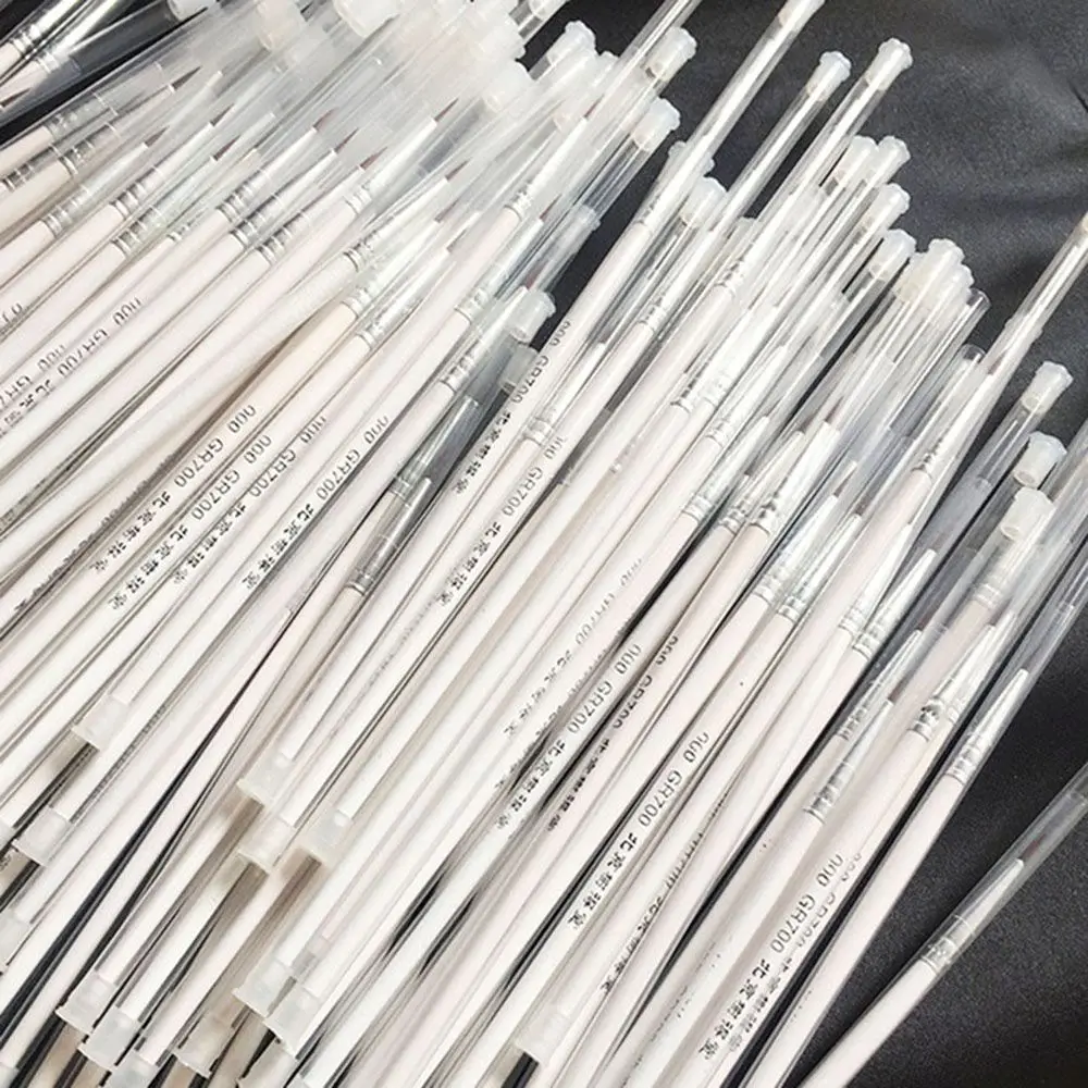 Point Tip Nylon Fiber Line Drawing Pen Artist Paint Brush Thin Hook Watercolor Brush Wooden Handle Painting Tools 10PCS painting brushes