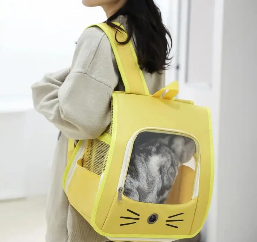 

Straight Summer Foldable And Pet Bag, Portable For Outdoor Use, Breathable Cat With Shoulder Bag Pet bag dog Cat Bag