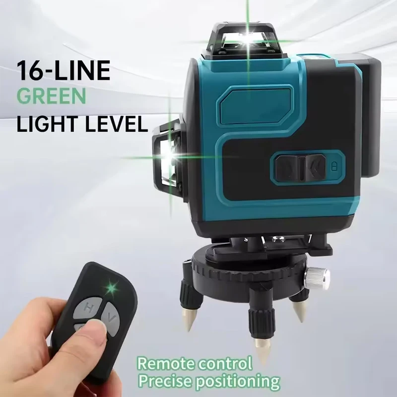 Fit Makita High-Precision Green Light Laser Level 16-Line 360 Horizontal Vertica