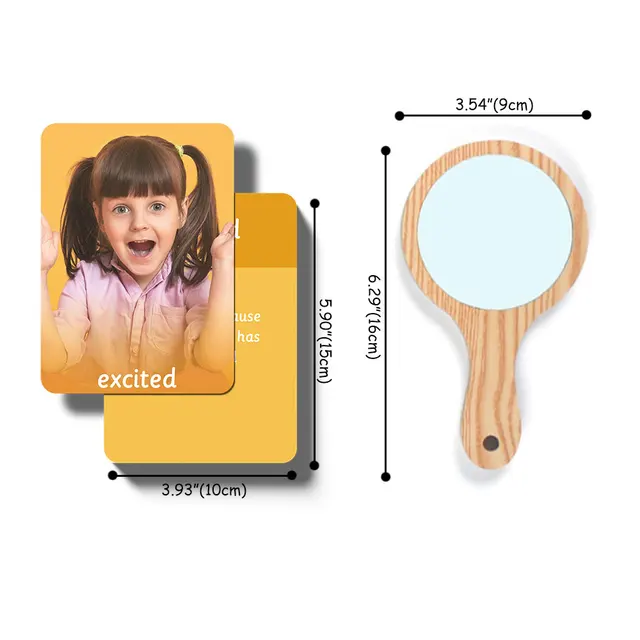 Montessori Expression Emotion Cards Sensory Toys Feelings Flash Cards Language Materials Learning Educational Toys D1064H 6