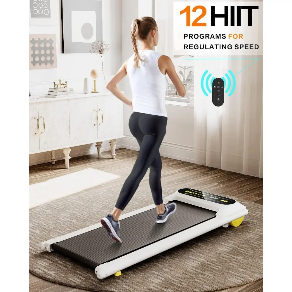 Electric Treadmill Portable Mini Walking Treadmills for Home/Office 2.25HP Walking Jogging Machine with 265 lbs Weight Capacity Remote Control