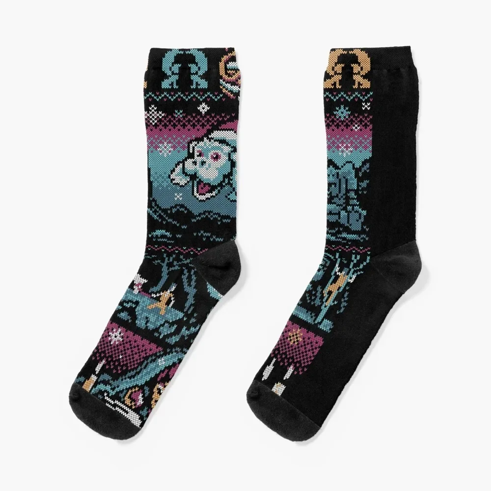 

Neverending Christmas Socks anime funny gifts Designer Man Socks Women's