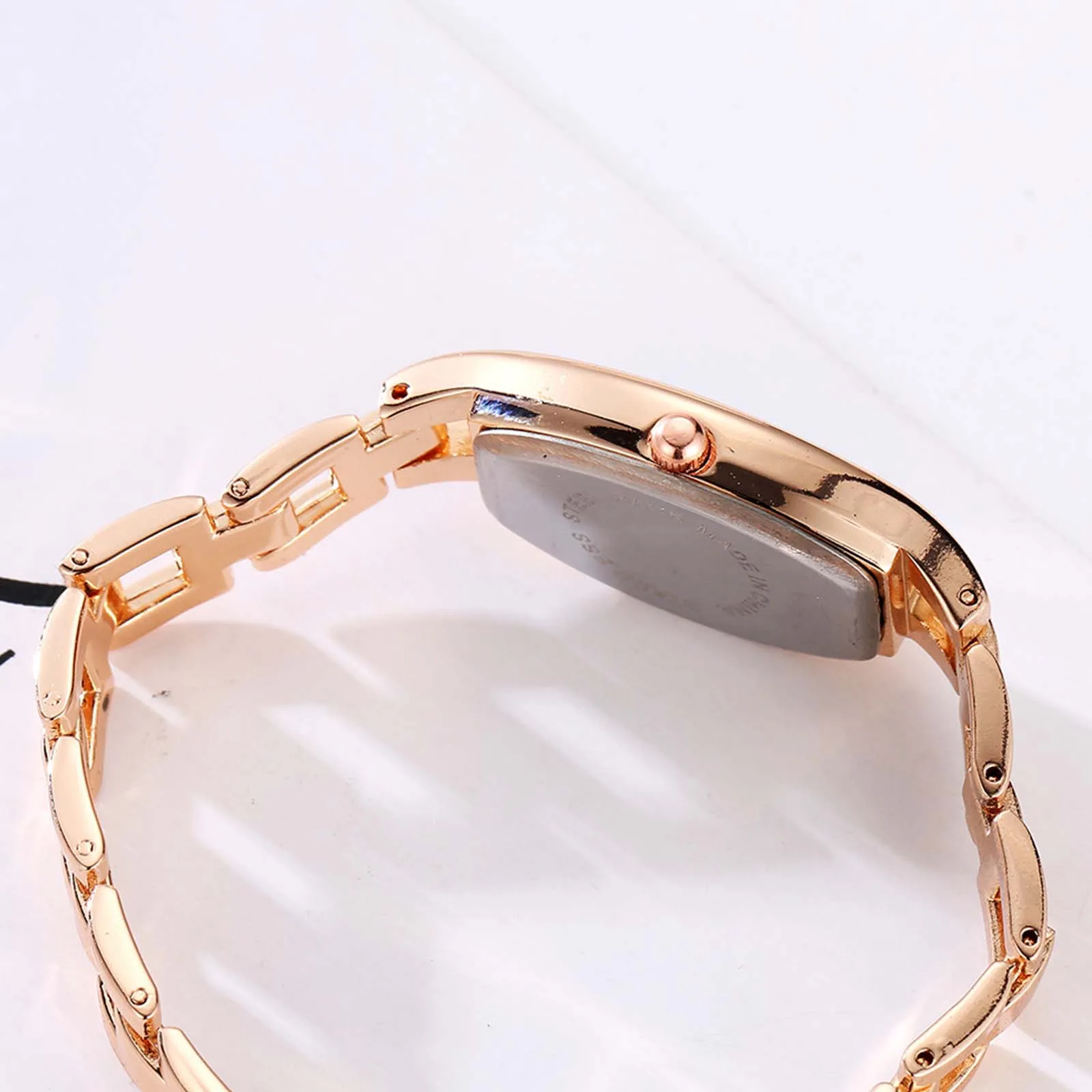Retro Quartz Watch Ladies Elegant Studed Watch With Diamond Fashion Luxury Steel Belt Wristwatch Beautiful Gifts Casual Watches 5