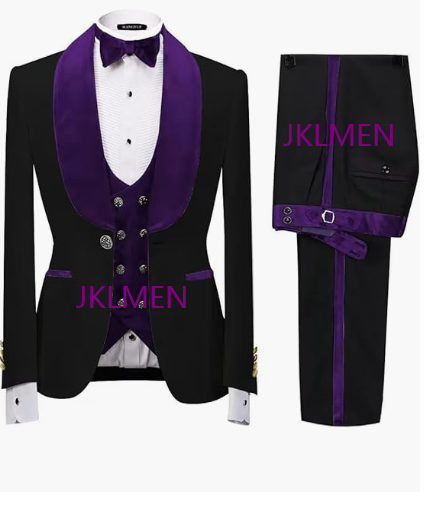 Floral Jacket Men Suit Slim Fit Wedding Tuxedo Navy Blue Velvet Lapel Groom Party Suits Costume Homme Best Man Blazer - as picture21, XS