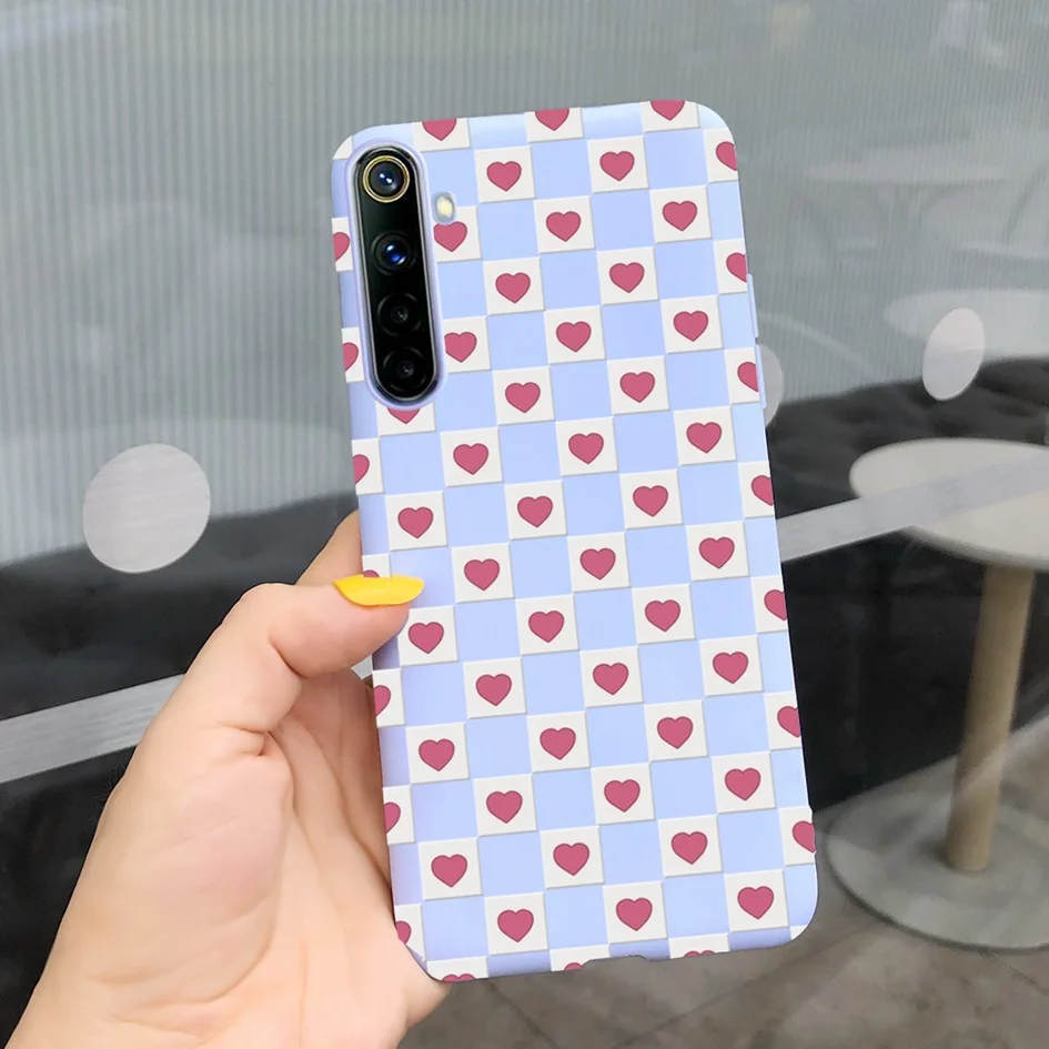 mobile pouch waterproof For Realme 6 6 Pro Case Cute Milk Cow Flower Patterns Soft Back Cover For OPPO Realme 6 6S 6Pro RMX2061 Coque Funda Realme6 Capa iphone waterproof bag Cases & Covers