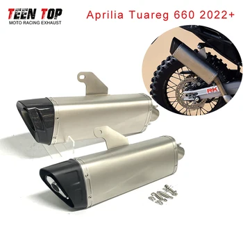 Motorcycle Exhaust Muffler For Aprilia Tuareg 660 Exhaust 2022 Steel Motobike Escape Moto Tuareg660 Exhaust System 2022 2023