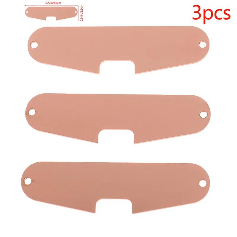 

3pcs/pack Durable Copper Single Coil Guitar Pickup Baseplate For ST-Style Guitar Metal Pickup Baseplate Pickup Instrument Parts