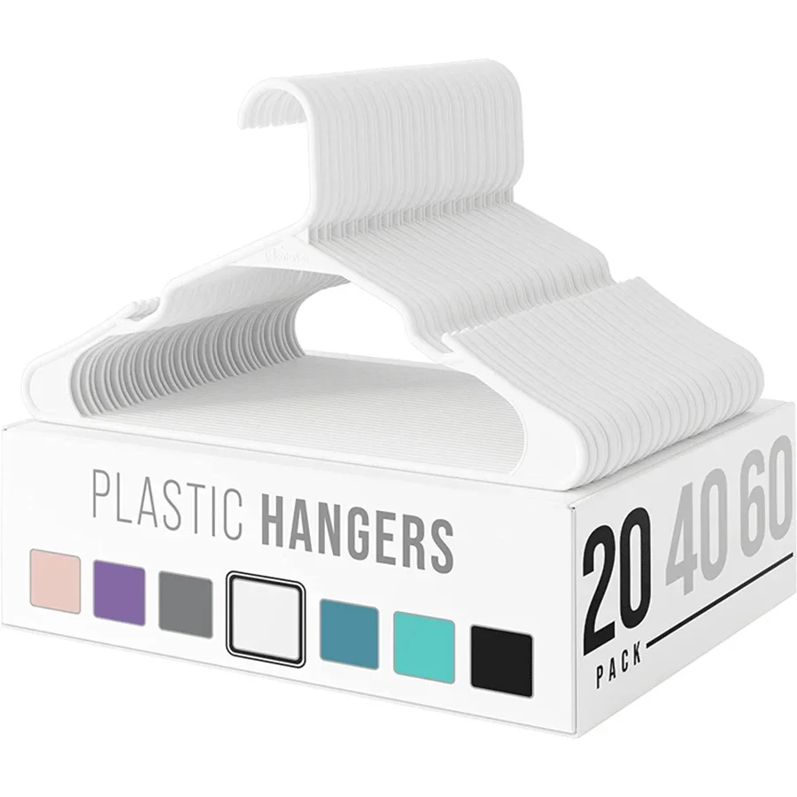 10/30Pcs Dry Wet Plastic Hangers With Notches Ultra-thin Space Saving Storage Of Non-slip Plastic Clothes Hanging Arrangement n 2