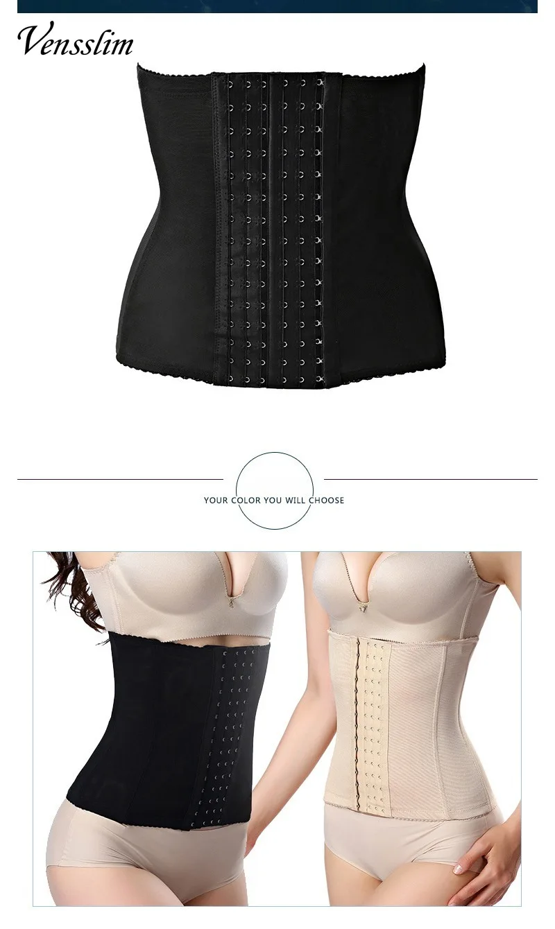 Vensslim S-6XL Plus Größe Taille Trainer Korsett Frauen Body Shaper Abnehmen Gürtel Bauch Control Haken Wrpa Bauch Kompression Strap – Detail 8
