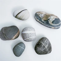 Throw Pillow with Filler Simulated Pebble Stone Pillow Soft Cushion for Movie Props Kids Game Toy Doll Children Room Decoration 2