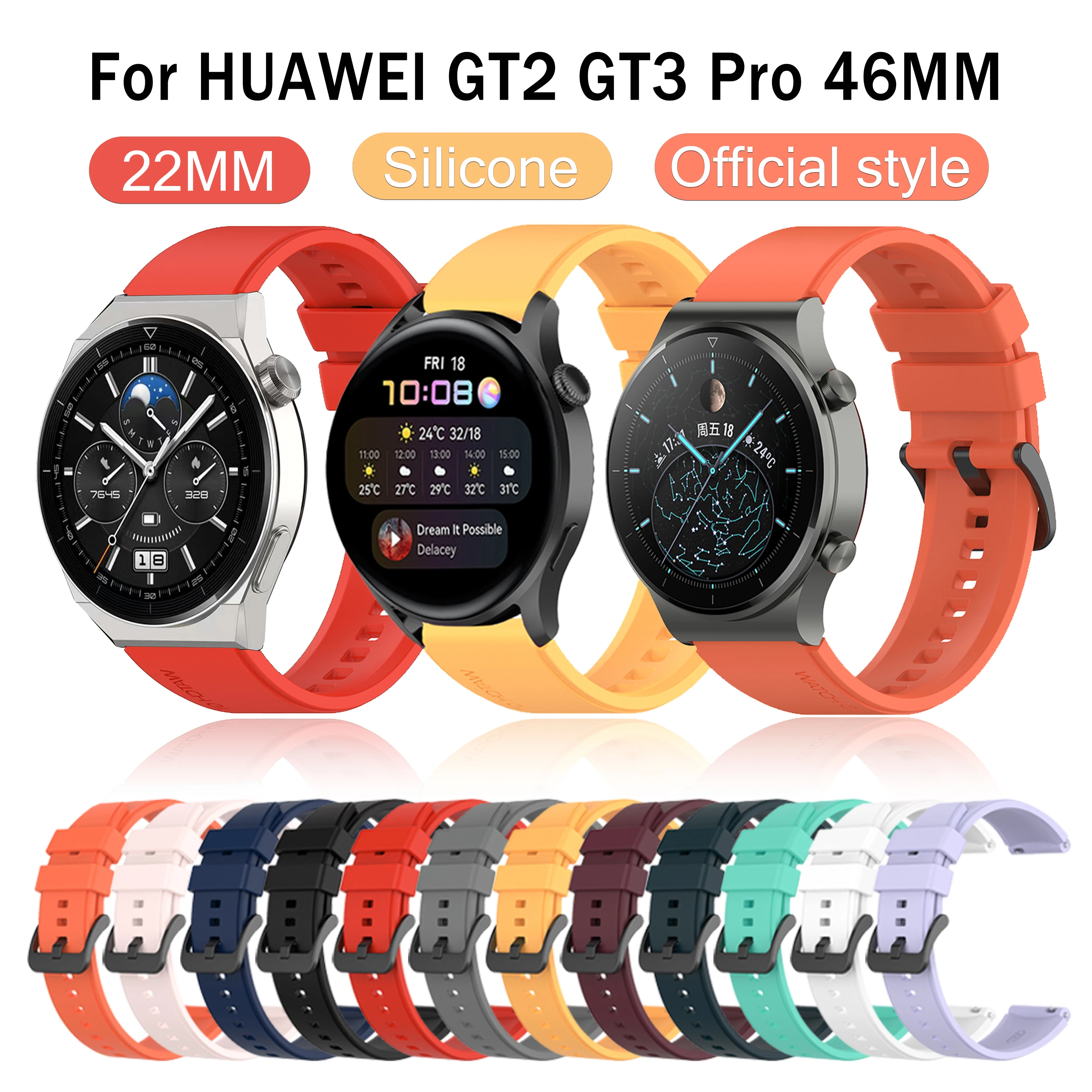 Cinturino Da 22Mm Per Huawei Watch Gt 2 Pro Smart Watch Band Bracciale Per Huawei Gt2 Gt 3 Pro 46Mm/Xiaomi Watch S1 Active Watch Correa