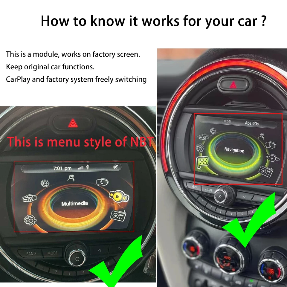 Car Stereo Upgrade Wireless Android Auto For MINI Cooper F56 F55 car-stereo-upgrade-wireless-android-auto-for-mini-cooper-f56-f55