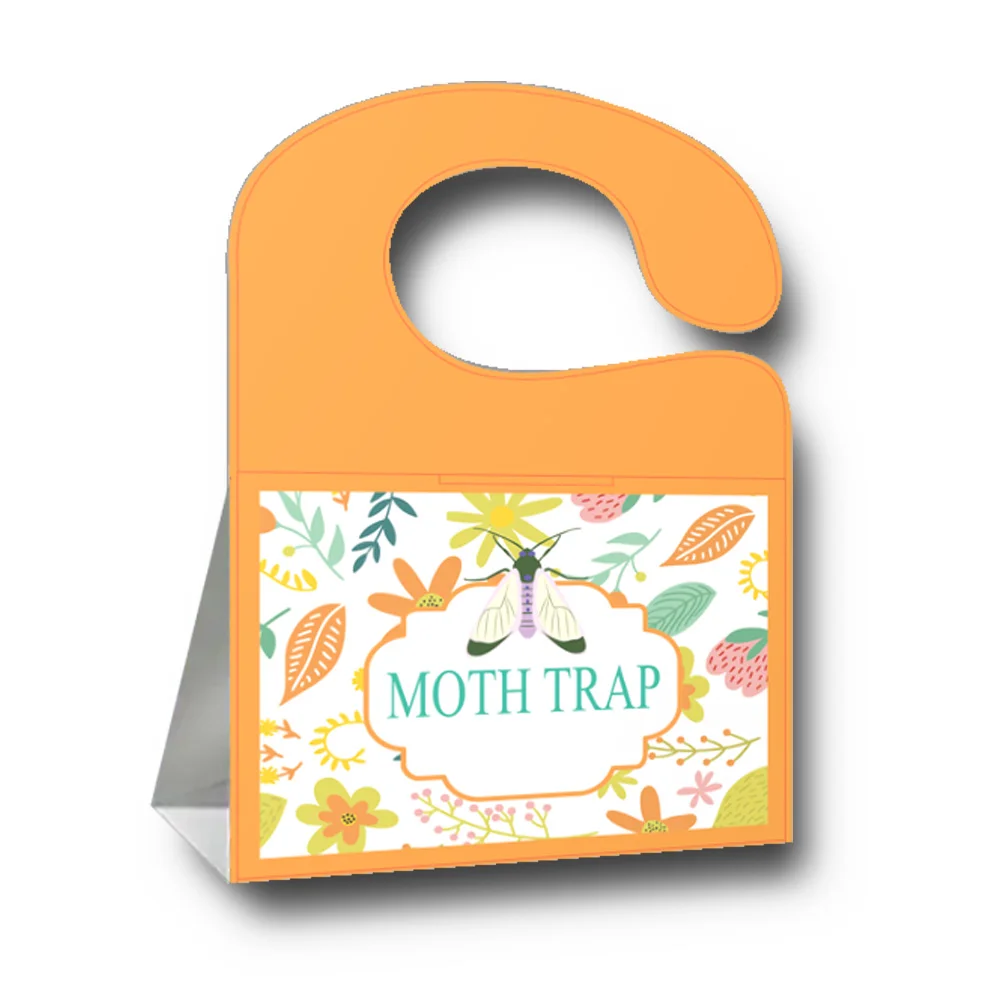 SilentKing Moths Trap Pheromone Sticky Glue Trap Pest Control Moth Traps 6PCS Home Garden Clothes Pantry Food Restaurant Insect Traps Insect Catcher Insect Catching Sticker