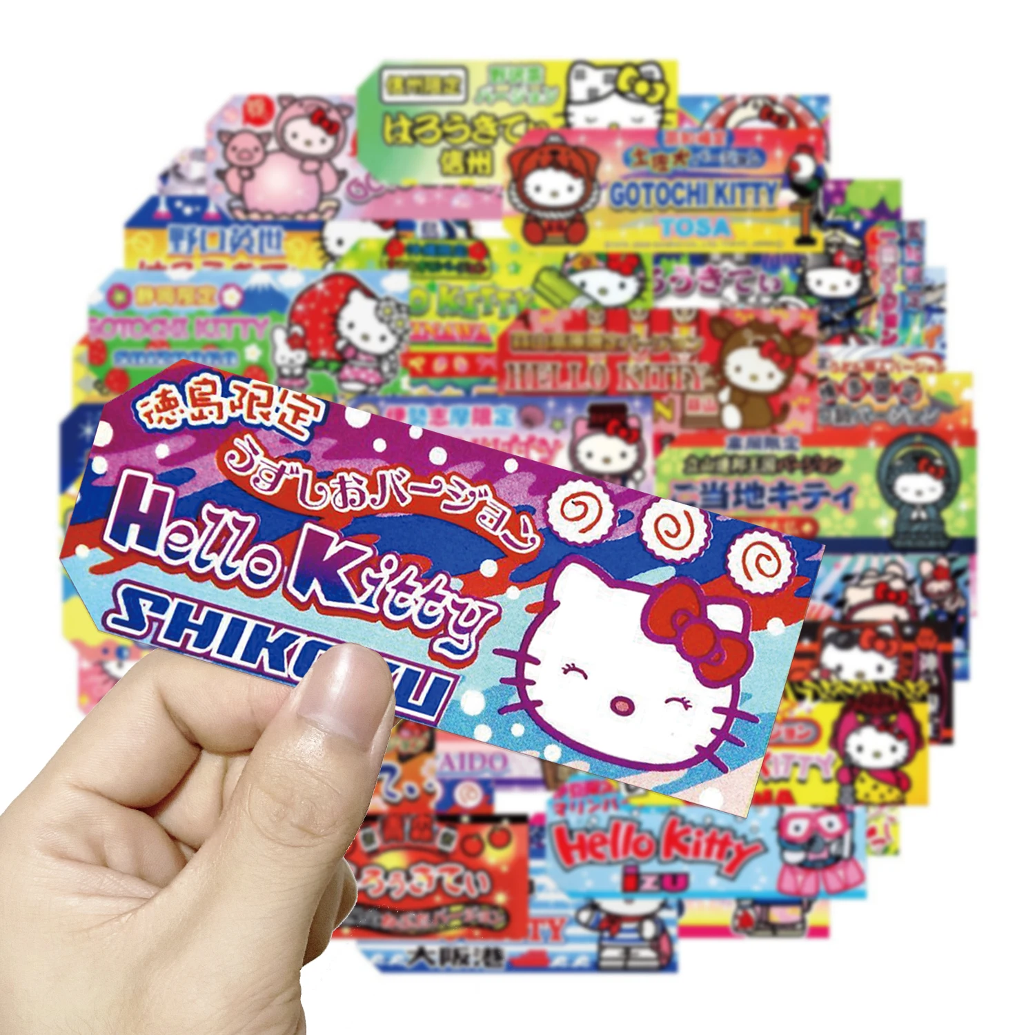 

Стикеры с рисунком Hello Kitty для детей, 10/60 шт.