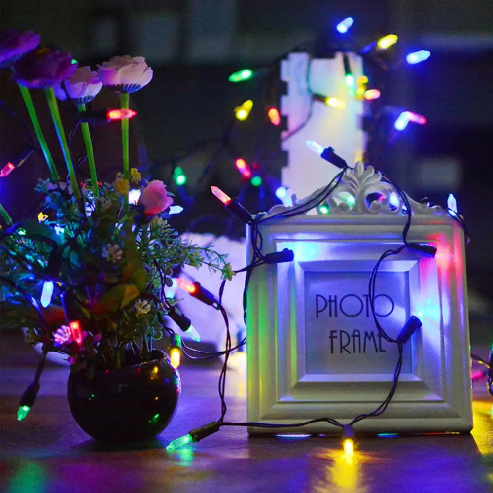 

Сказочные огни для фотографий, Рождественская гирлянда с питанием от батареек 5 м/10 м, работающая от батареек, Новогодняя гирлянда, светодиодные огни, гирлянда