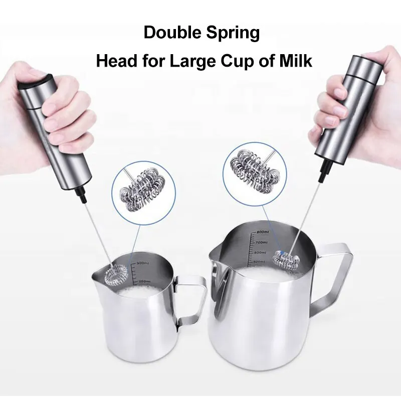 Electric Milk Frother Kitchen Drink Foamer Mixer Stirrer Coffee Cappuccino Creamer Whisk Frothy Blend Egg Beater 3