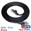 CAT6  Black Flat