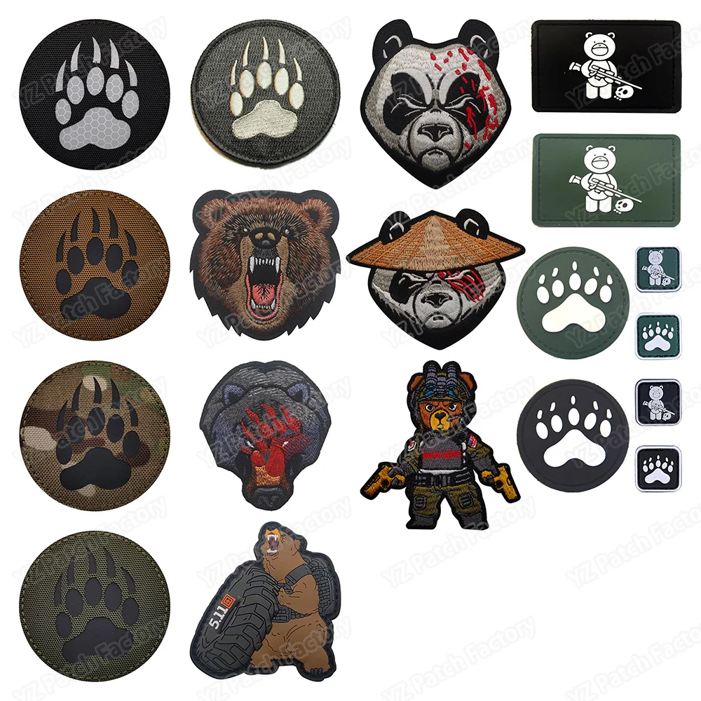 Parch Bordados De Oso Bebé Con Sonrisa Bonita Para Planchar Para Ropa