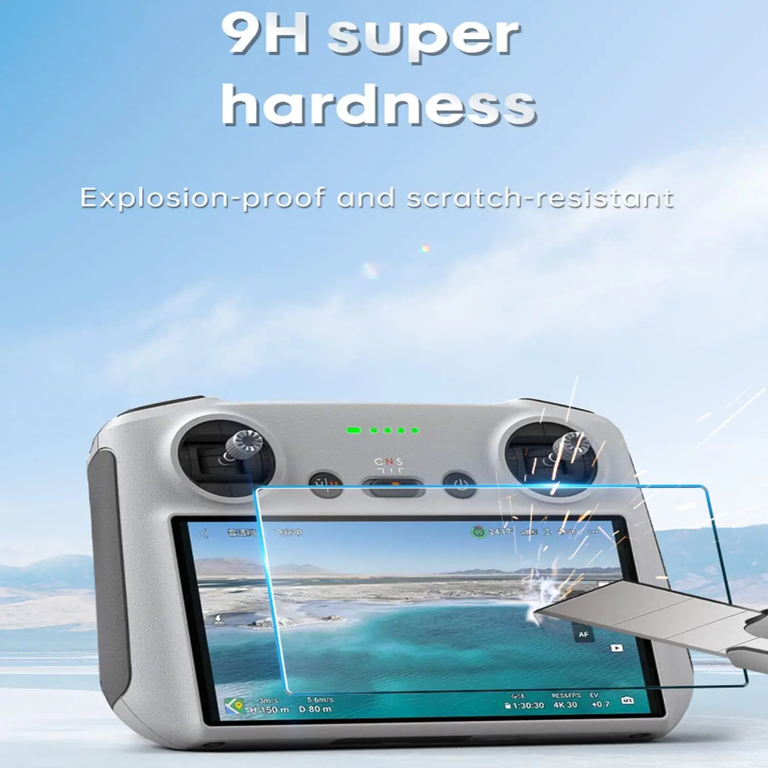 Premium HD Tempered Glass Screen Protector for Drone Remote Controller
